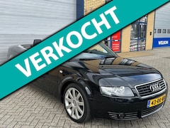 Audi A4 Cabriolet - 2.4 V6 Pro Line cabriolet, leder, lichtmetaal, automaat, pdc, apk, v6, airco, inruil mogel