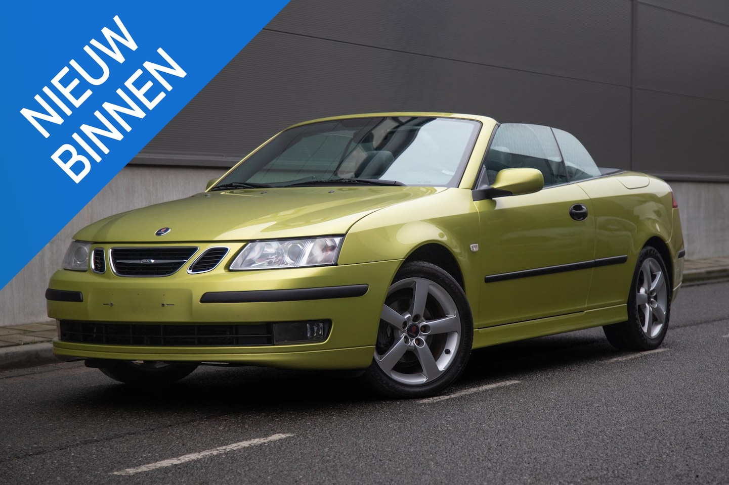 Saab 9-3 Cabrio - 1.8t Vector | 144.000KM | Automaat | 1e Eig. | Stoelverwarming | Lime Yellow Metallic - AutoWereld.nl