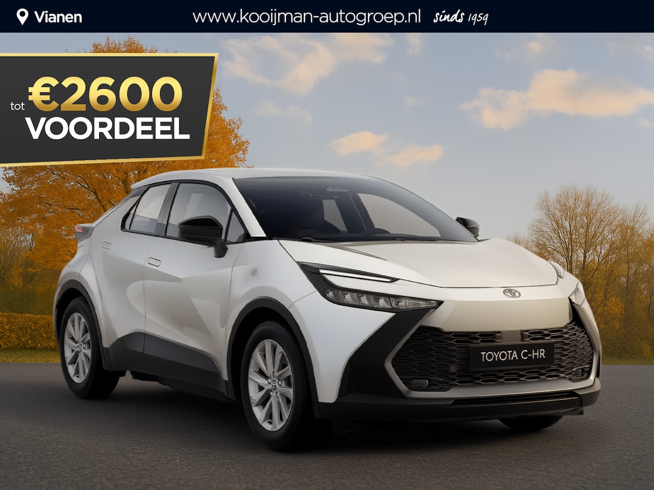 Toyota C-HR - 2.0 Plug-in Hybrid 220 Active Nu tijdelijke voordeel van €2.600,- Extra scherp geprijsd! - AutoWereld.nl