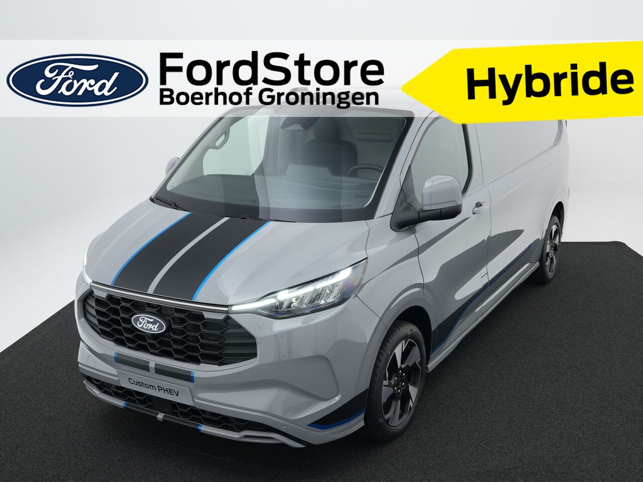 Ford Transit Custom - 320 2.5 PHEV L2H1 Sport | Stoel- en stuurverwarming | Inklapbare Trekhaak | Navigatie | - AutoWereld.nl