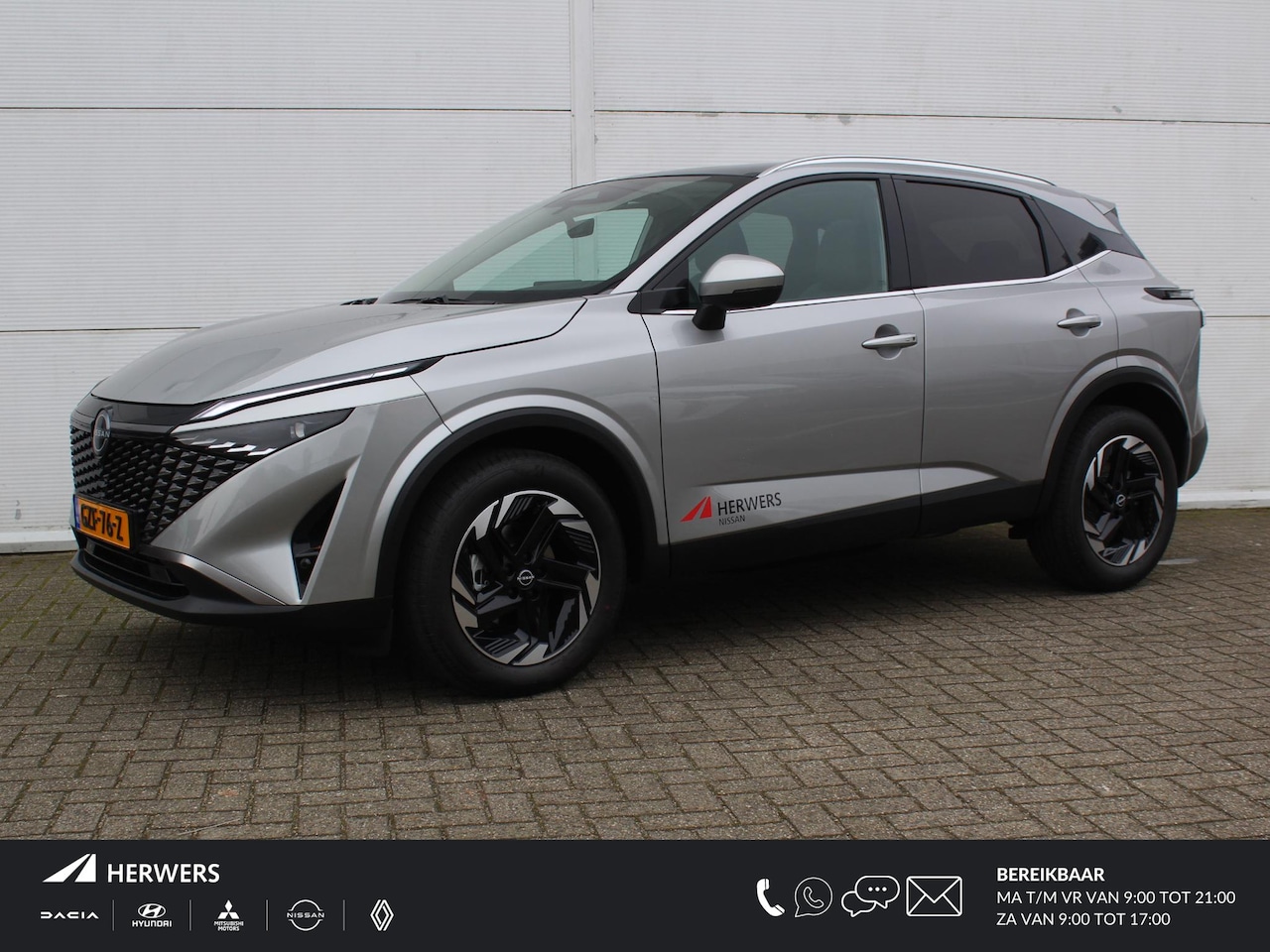Nissan Qashqai - 1.3 MHEV Xtronic N-Connecta / Panoramadak / Stoel- & Stuurverwarming / Navigatie + Apple C - AutoWereld.nl