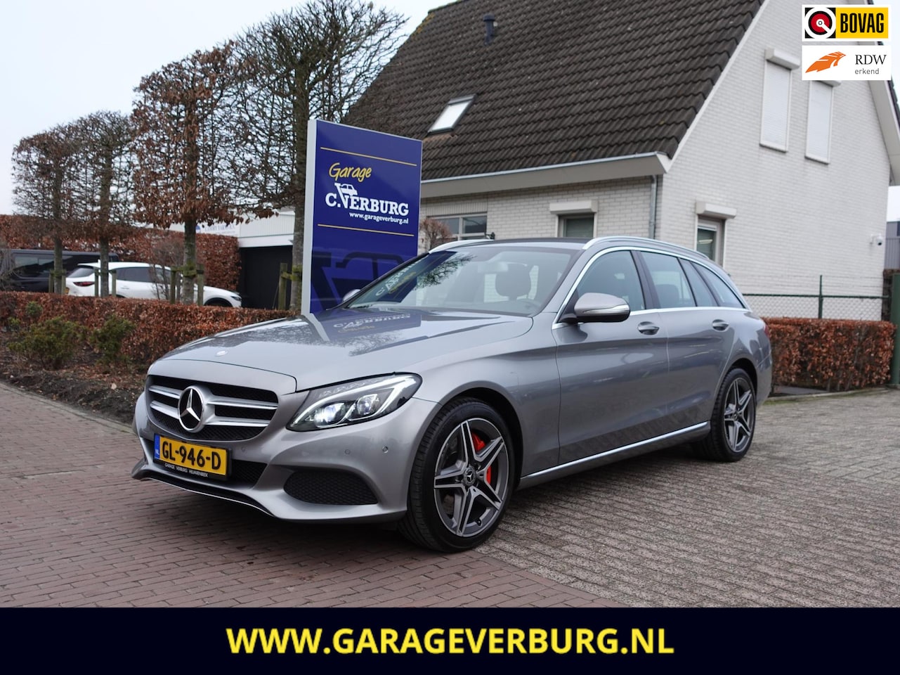 Mercedes-Benz C-klasse Estate - 350 e Lease Edition (Navi,Cruise,Camera,PDC,Burmester Sound,Lederen bekleding,Stoelverwarm - AutoWereld.nl