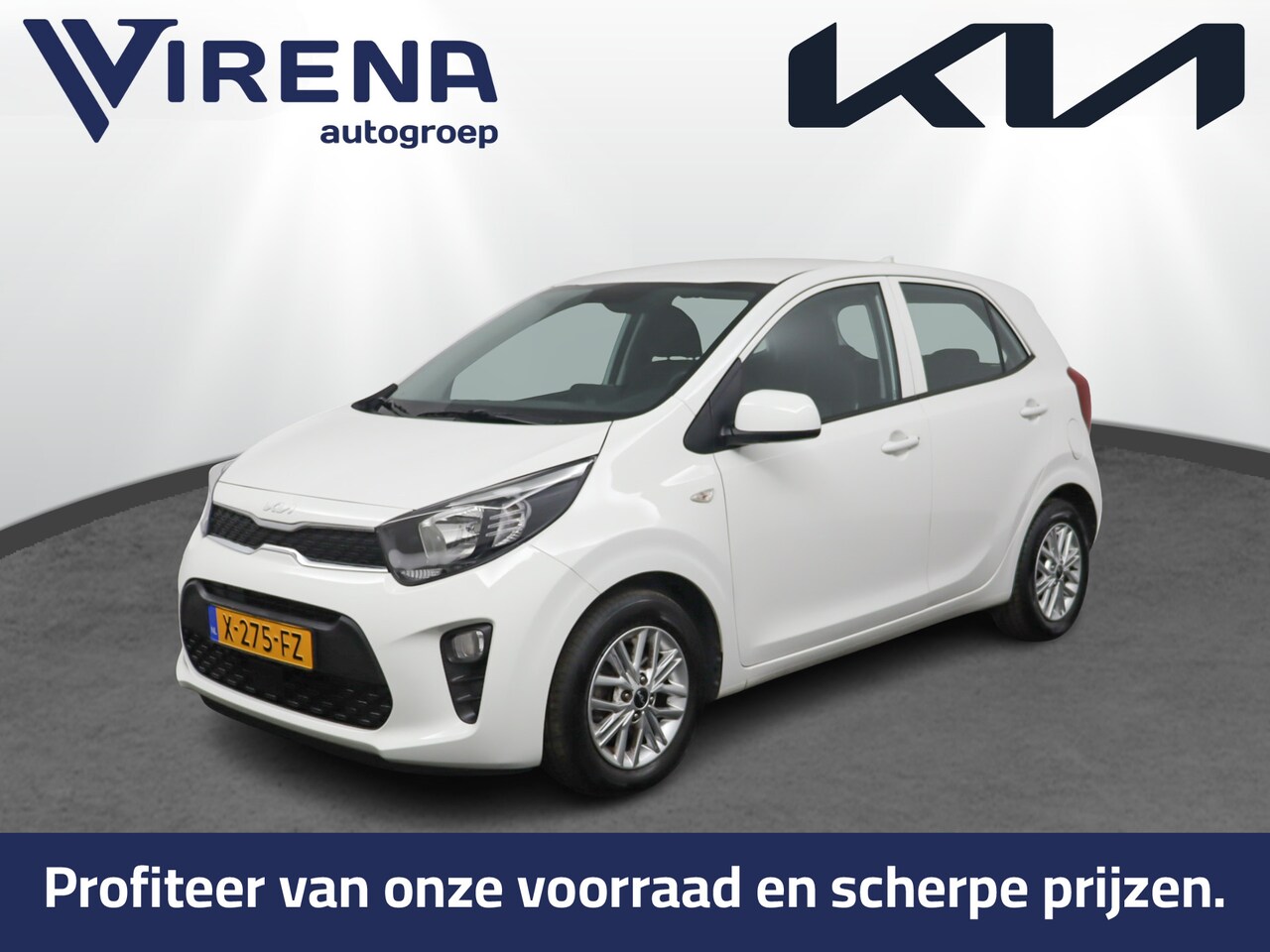 Kia Picanto - 1.0 DPi DynamicLine - Airco - Cruise Control - Lichtmetalen Velgen - Cruise Control - Appl - AutoWereld.nl