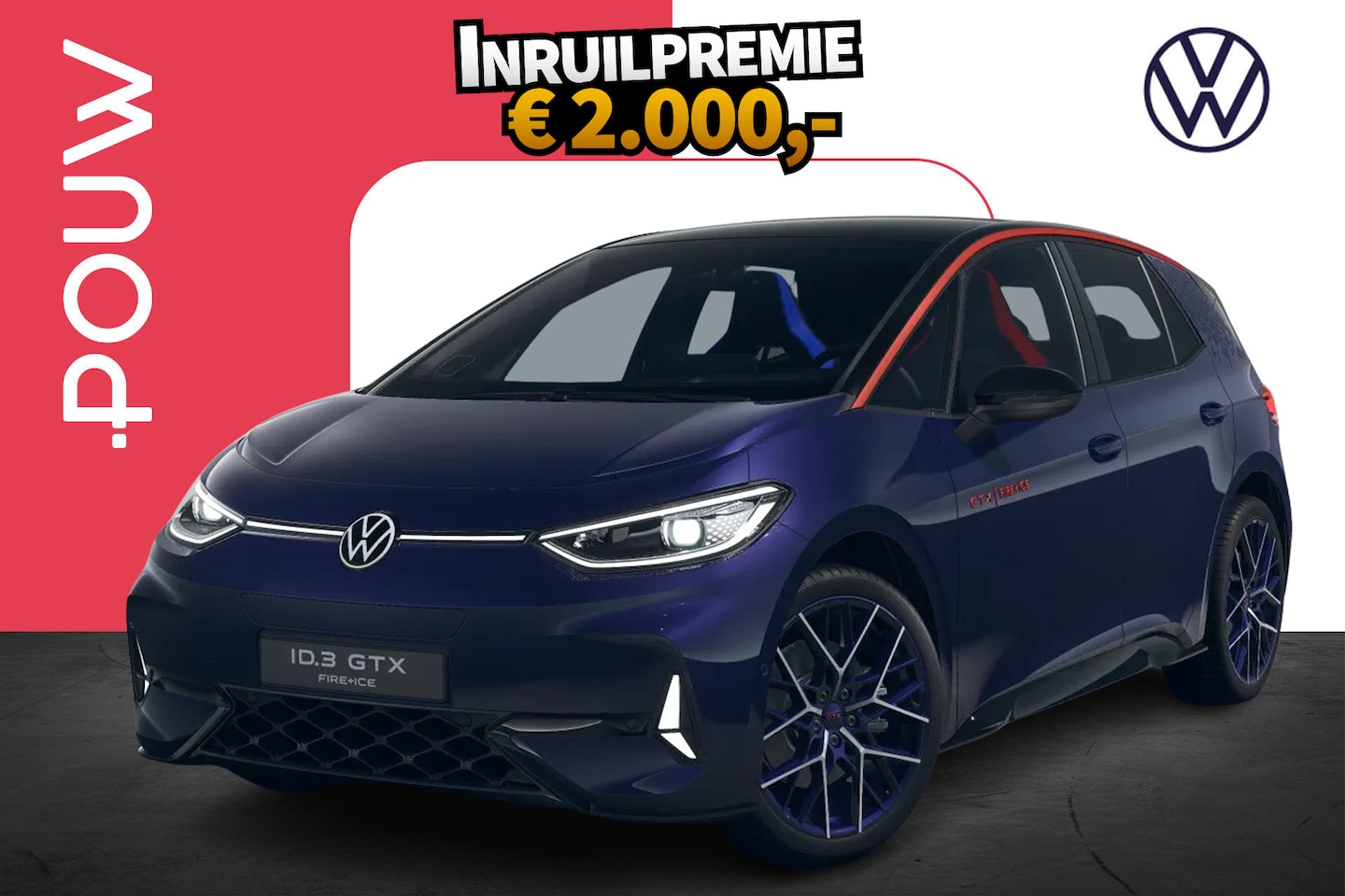 Volkswagen ID.3 - GTX 326pk Limited Edition 79 kWh | LMV 20'' | GTX Fire + Ice Pakket | Panoramadak - AutoWereld.nl