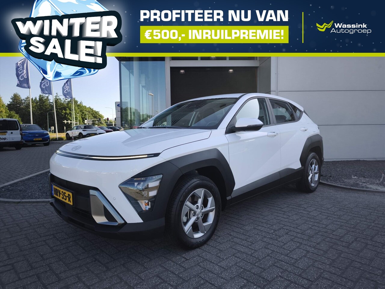 Hyundai Kona - 1.6 GDI HEV HYBRIDE 141pk AUTOMAAT Comfort | WINTERSALE | Camera | Navigatie | Adaptive Cr - AutoWereld.nl