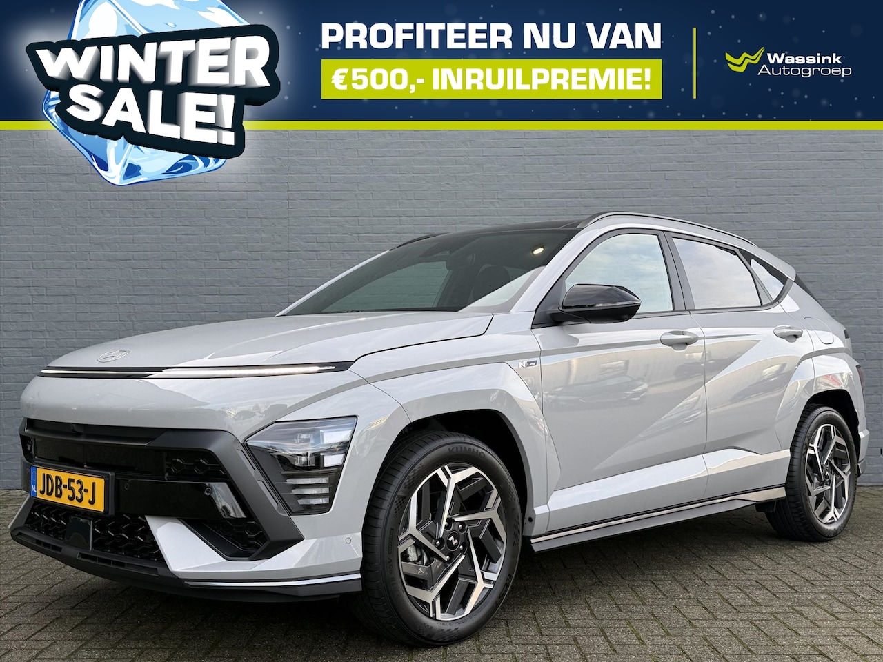 Hyundai Kona - 1.6 GDI HEV 141pk DCT N Line Sky | WINTERSALE! | Stoel & Stuurverwarming | Stoelventilatie - AutoWereld.nl