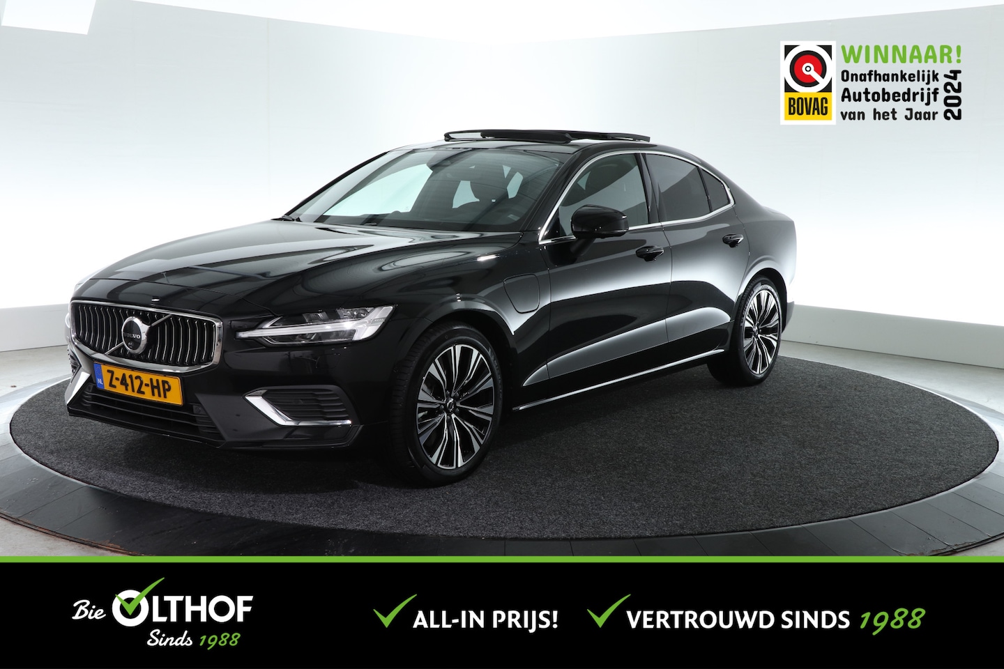 Volvo S60 - 2.0 Recharge T6 AWD Ultimate Bright | TREKHAAK | SCHUIF-KANTEL | B&W | VEEL LUXE | - AutoWereld.nl
