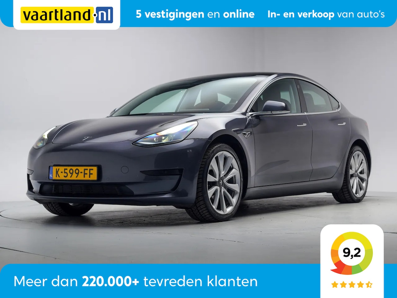 Tesla Model 3 - RWD Plus 60 kWh [ Panorama Leder Trekhaak ] - AutoWereld.nl