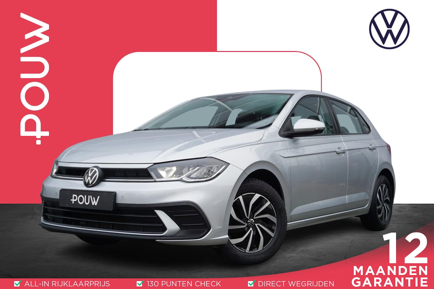 Volkswagen Polo - 1.0 TSI 95pk Life | Apple Carplay & Android Auto | Parkeersensoren V+A | All Season Banden - AutoWereld.nl