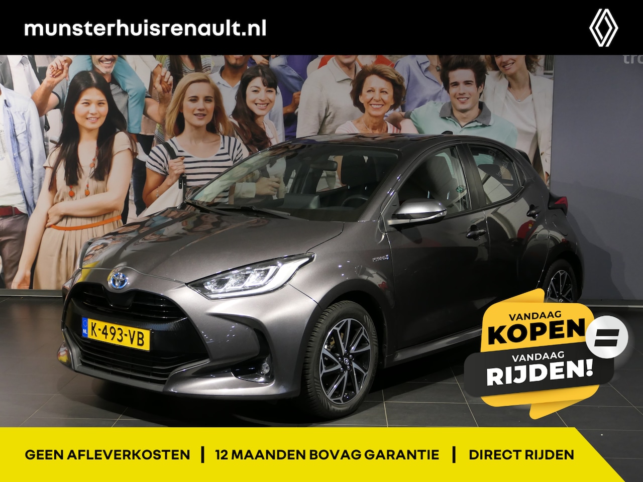 Toyota Yaris - 1.5 Hybrid Business Plus - Occasion Lease vanaf €634 p/m - Camera - Apple carplay & Androi - AutoWereld.nl
