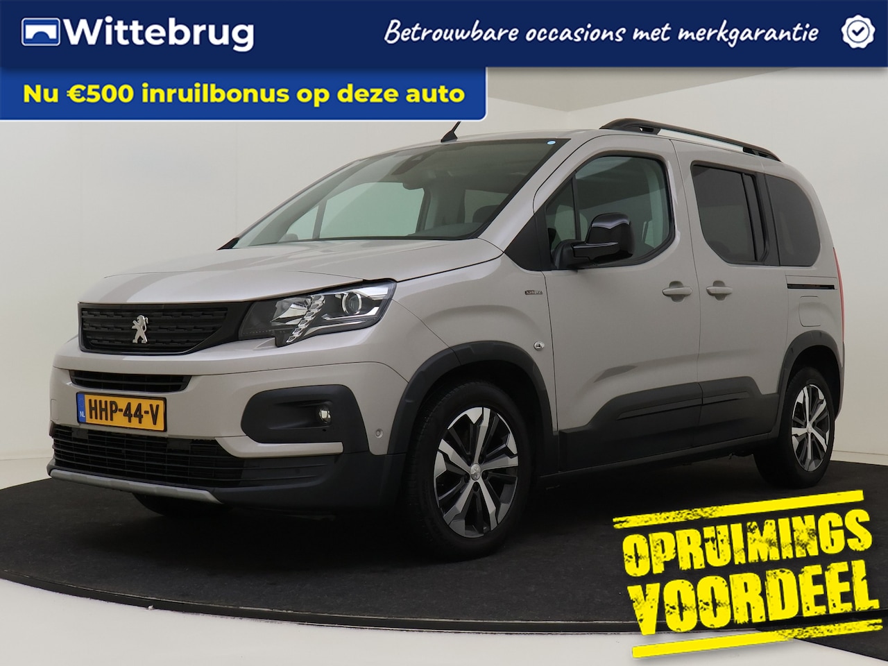 Peugeot Rifter - 1.2 Puretech GT-Line | AUTOMAAT | Navigatie by App | Climate Control | Parkeerhulp Achter - AutoWereld.nl