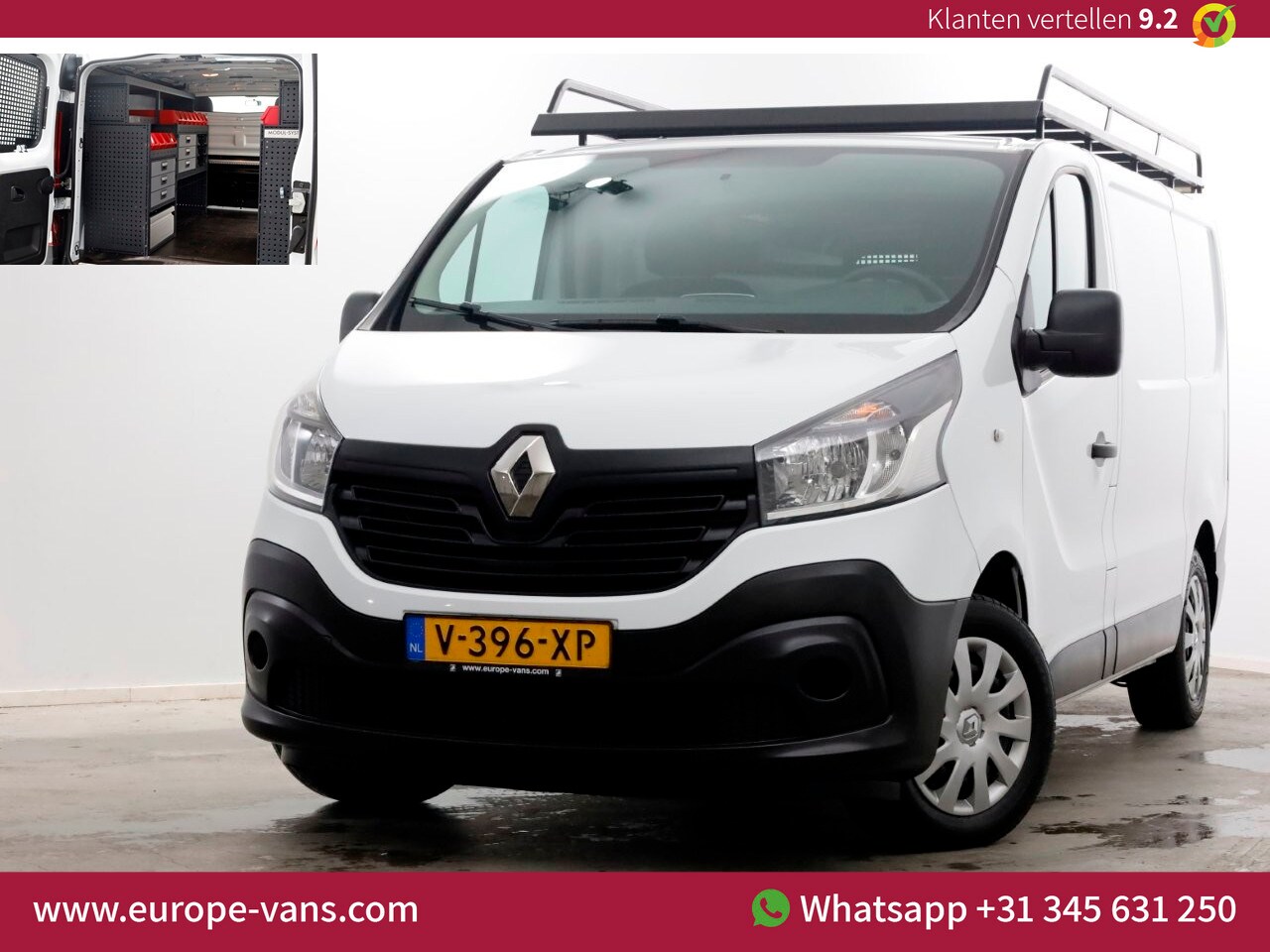 Renault Trafic - 1.6 dCi 125pk E6 L1H1 Comfort Airco/Inrichting/Imperiaal 03-2019 - AutoWereld.nl