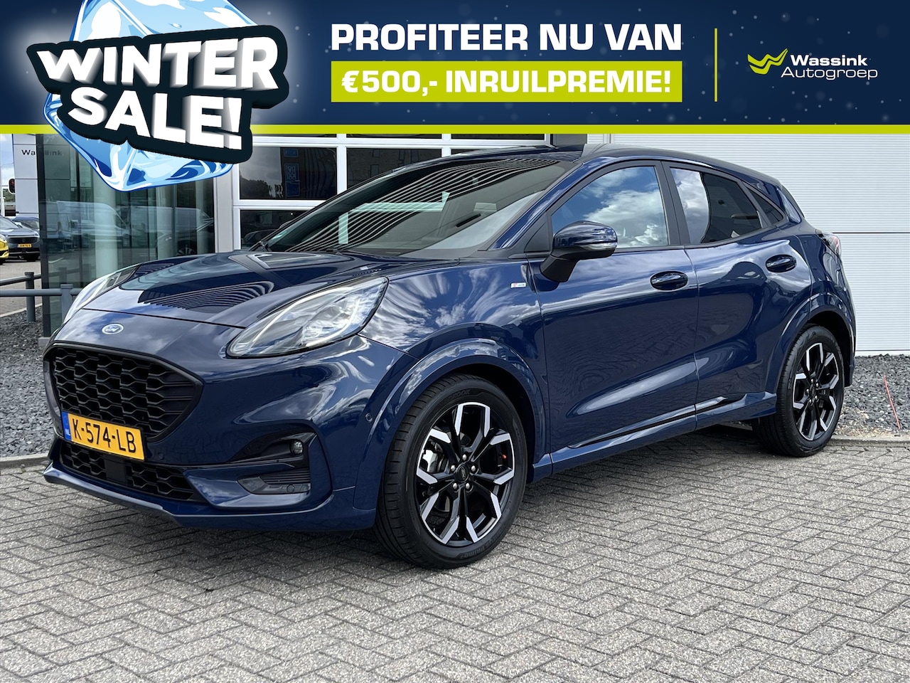 Ford Puma - 1.0i Ecoboost Hybrid 125pk ST-Line X I WINTERSALE | Adaptive Cruise I Carplay I Navigatie - AutoWereld.nl