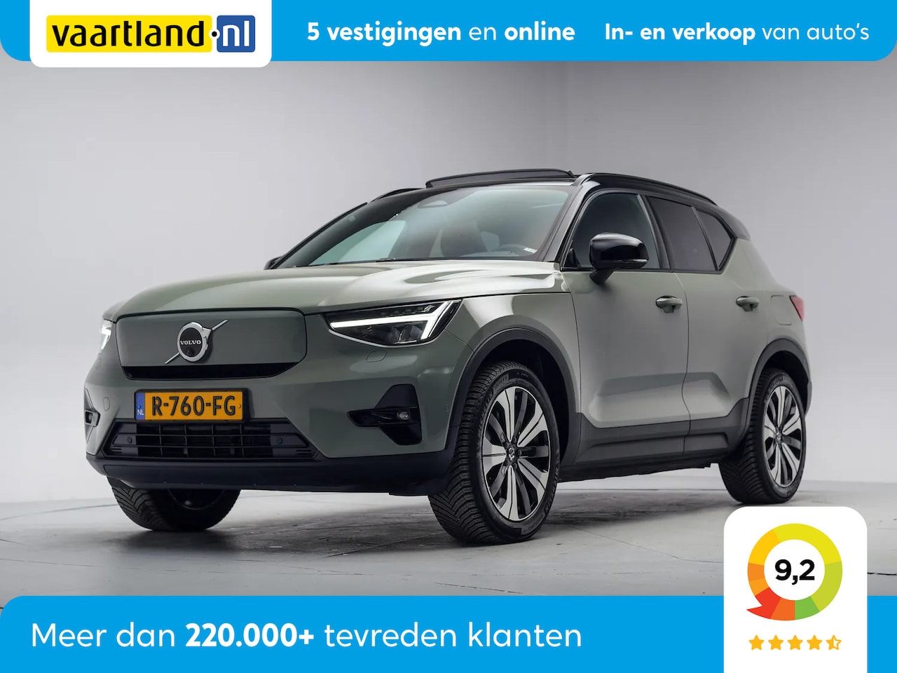 Volvo XC40 - Recharge Ultimate FACELIFT 70 kWh 3-Fase [ Panorama LED Navi 360°cam Trekhaak ] - AutoWereld.nl