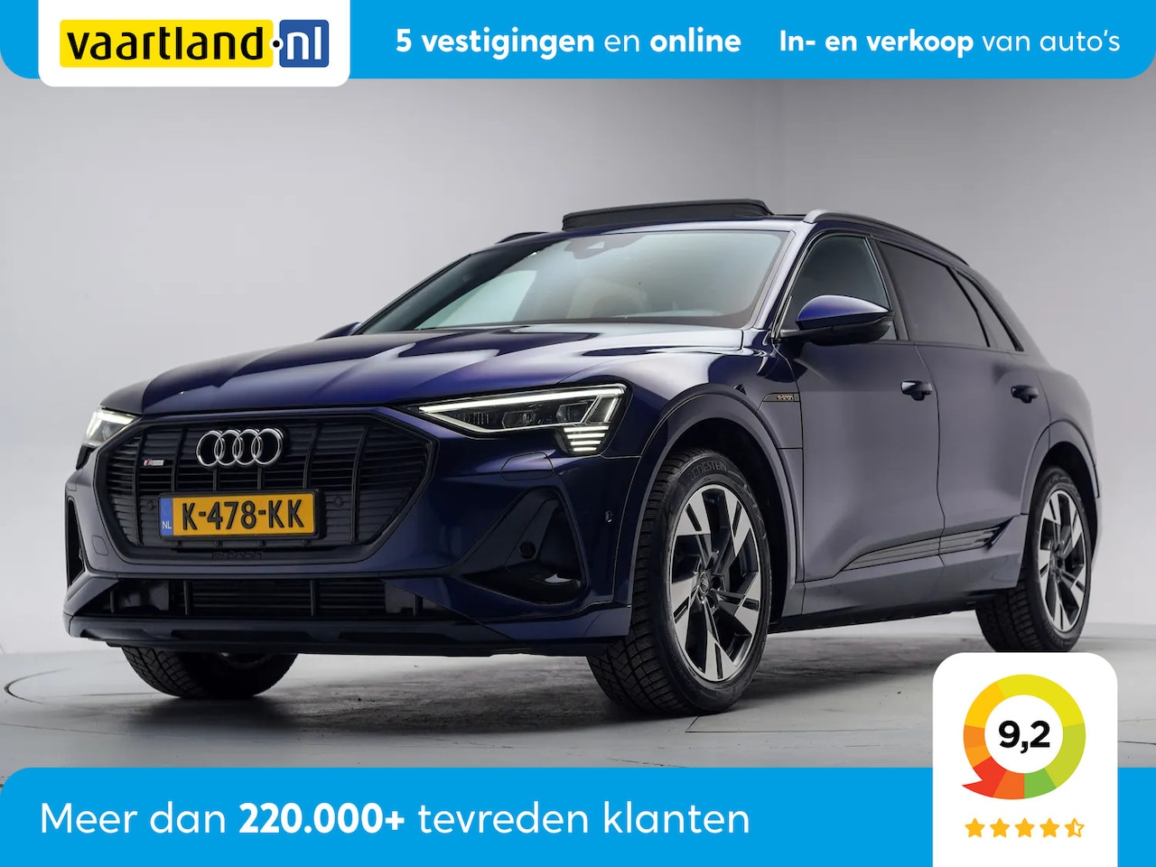 Audi e-tron - 50 Quattro S-line SOH 92.4% [ panorama trekhaak luchtvering memory seats ] - AutoWereld.nl