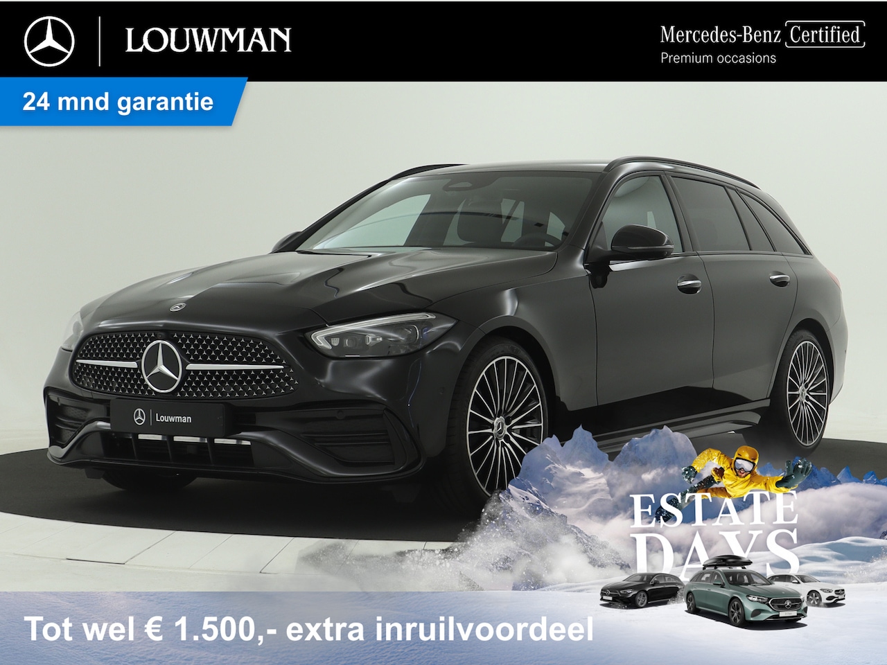 Mercedes-Benz C-klasse Estate - 200 AMG Line | Nightpakket | Antidiefstalpakket GUARD 360° Plus | USB-pakket plus | Inclus - AutoWereld.nl