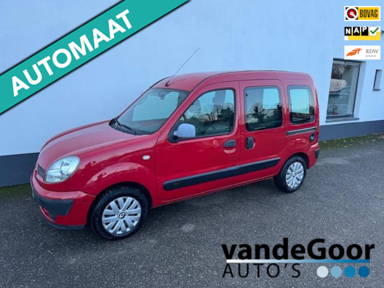 Renault Kangoo - 1.6-16V Expression 1.6-16V Expression, '06, aut., met handgas en -rem, in een nette staat ! - AutoWereld.nl