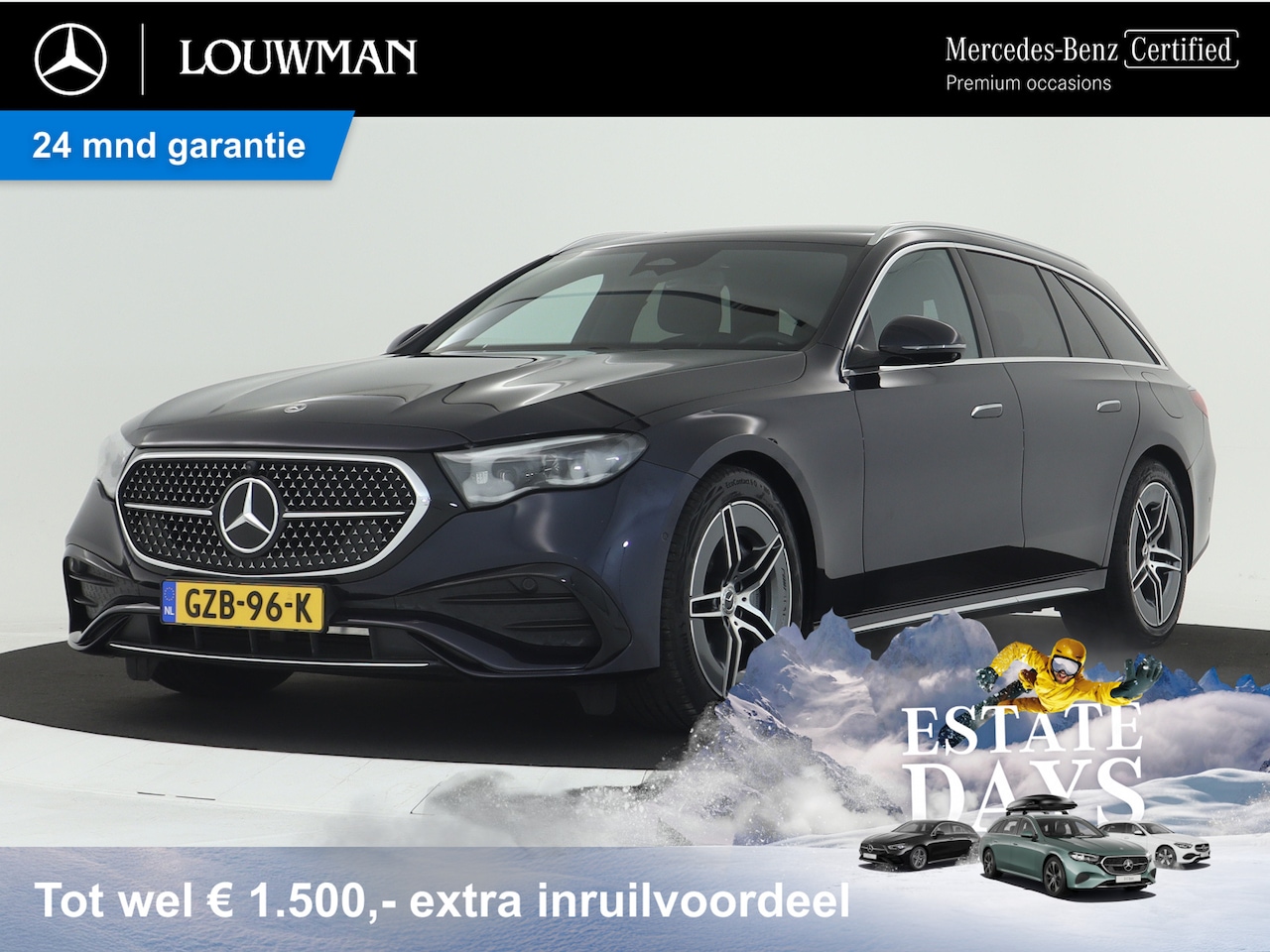 Mercedes-Benz E-klasse Estate - 300 e AMG Plug-In Hybride | AMG Styling | Trekhaak | Digital light | Keyless go | Distroni - AutoWereld.nl