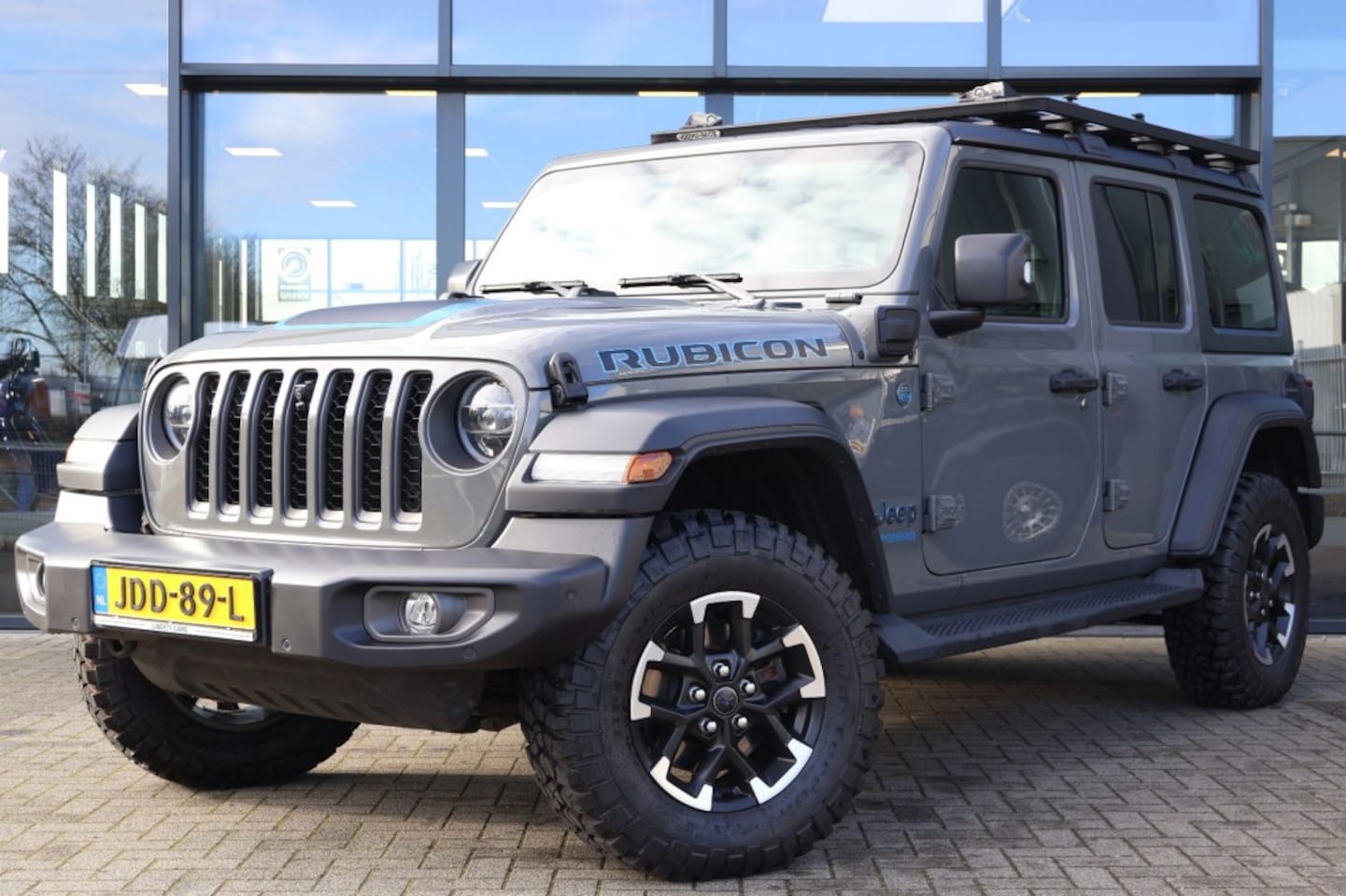 Jeep Wrangler - 4XE RUBICON Plug in Hybrid / Dakrek / Sting Gray - AutoWereld.nl