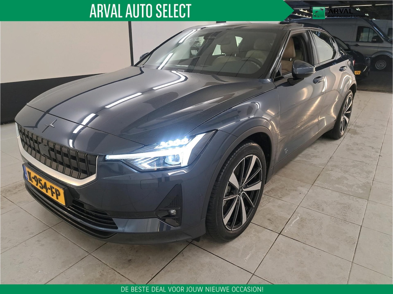 Polestar 2 - 78kWh 408pk Long Range Dual Motor Launch Edition | SOH 91% | Beige Leder | Panoramadak | L - AutoWereld.nl