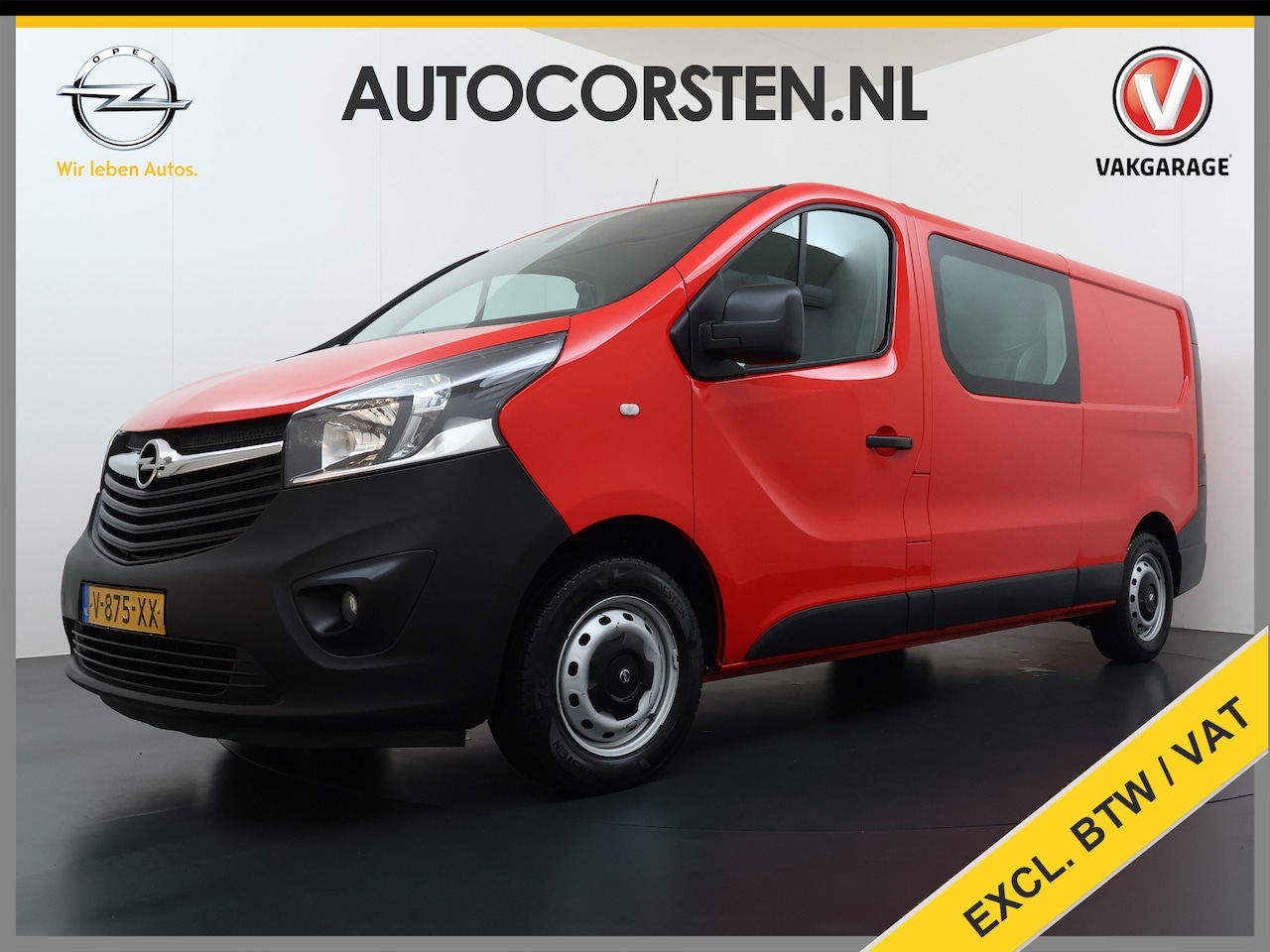 Opel Vivaro - 1.6CDTI L2H1 Dubbele Cabine 5-Persoons Euro 6 Airco Navi Cruise Control Regen-Lichtsensor - AutoWereld.nl