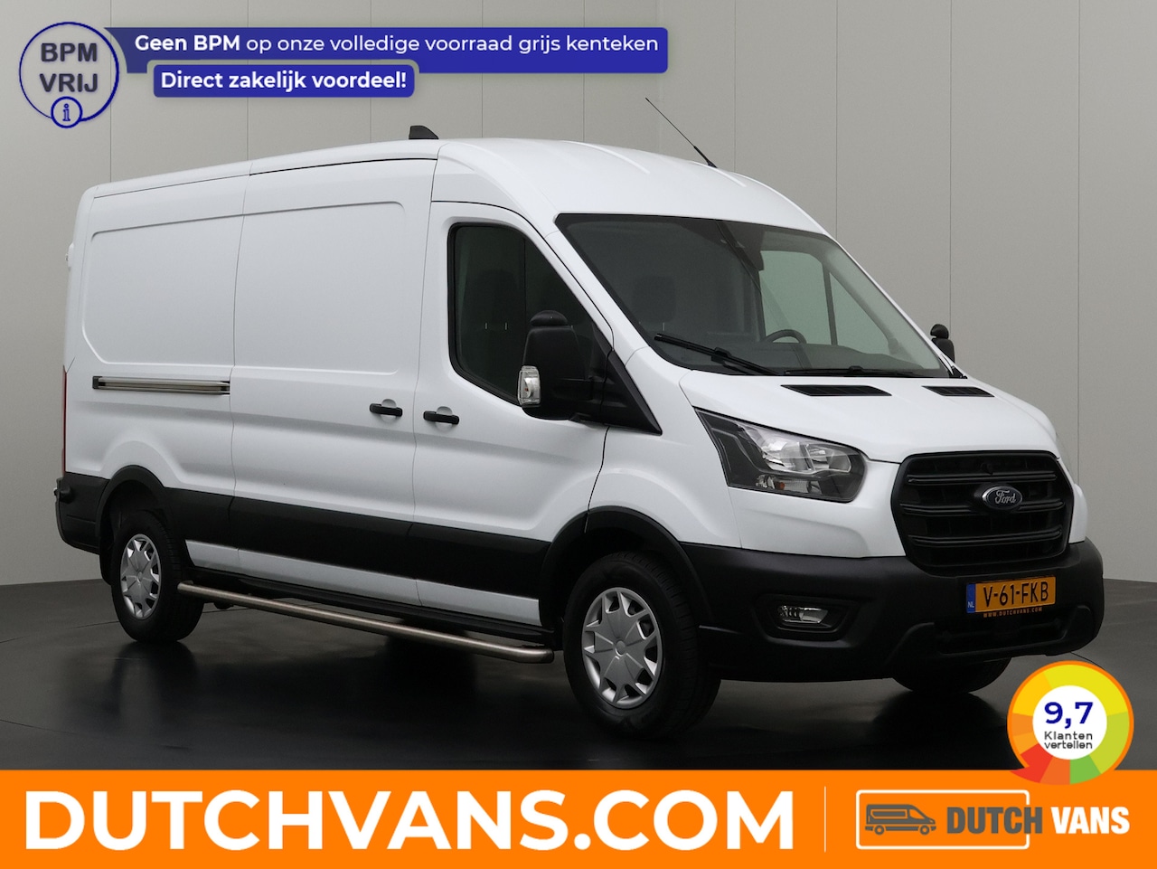 Ford Transit - 2.0TDCI 130PK L3H2 | Fabrieksgarantie | Multimedia | Navigatie | Trekhaak | 3-Zits - AutoWereld.nl