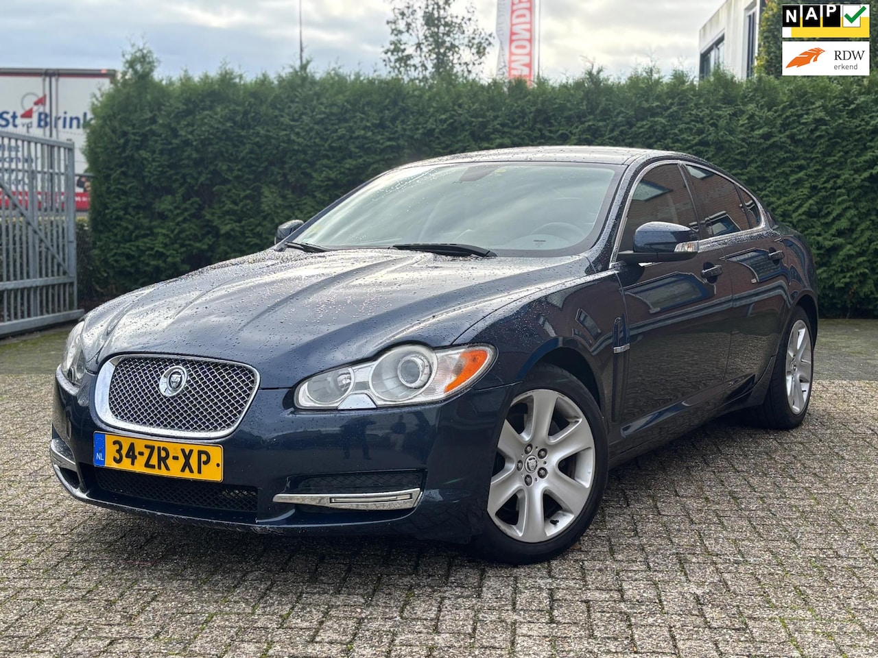 Jaguar XF - 3.0 V6 Premium Luxury 3.0 V6 Premium Luxury, Nap, Apk, Airco, Leer, Keyless, Elek pkt - AutoWereld.nl