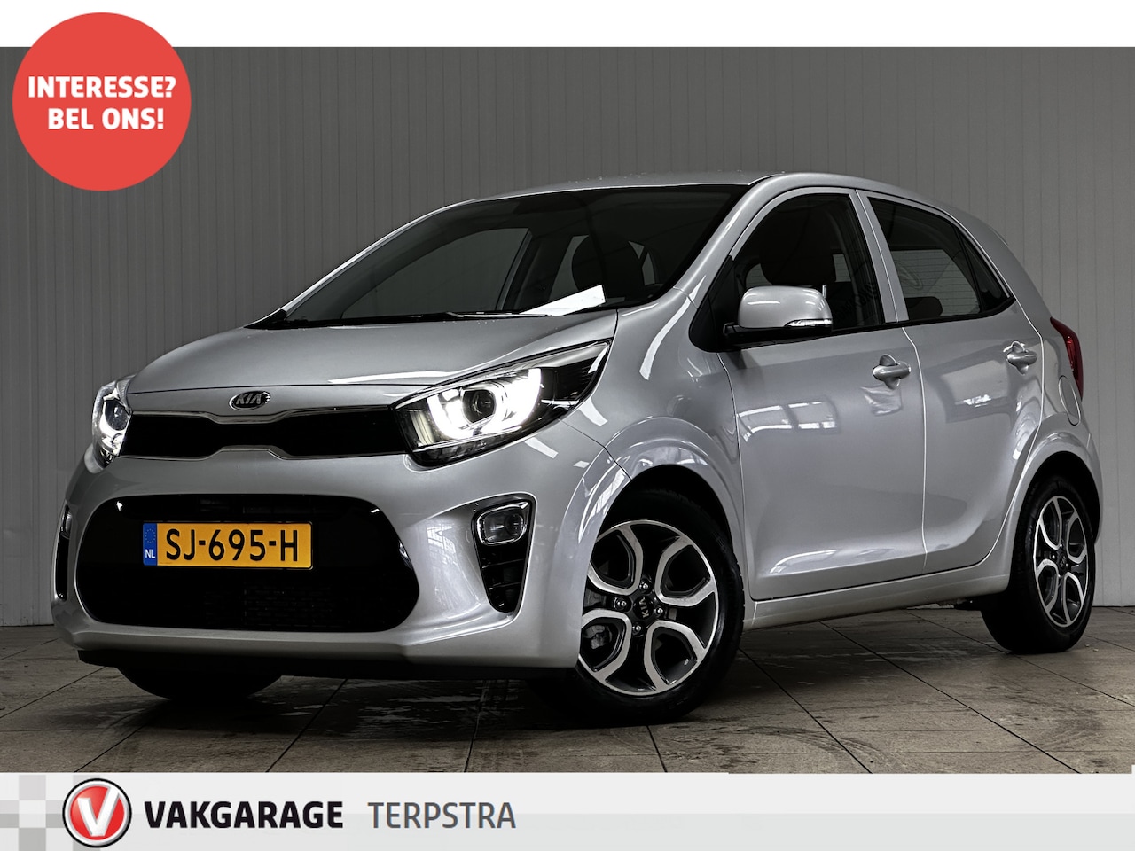Kia Picanto - 1.2 CVVT DynamicPlusLine/ AUTOMAAT!/ 15'' LMV/ Camera/ Navi/ Apple + Android/ Navi/ Clima/ - AutoWereld.nl