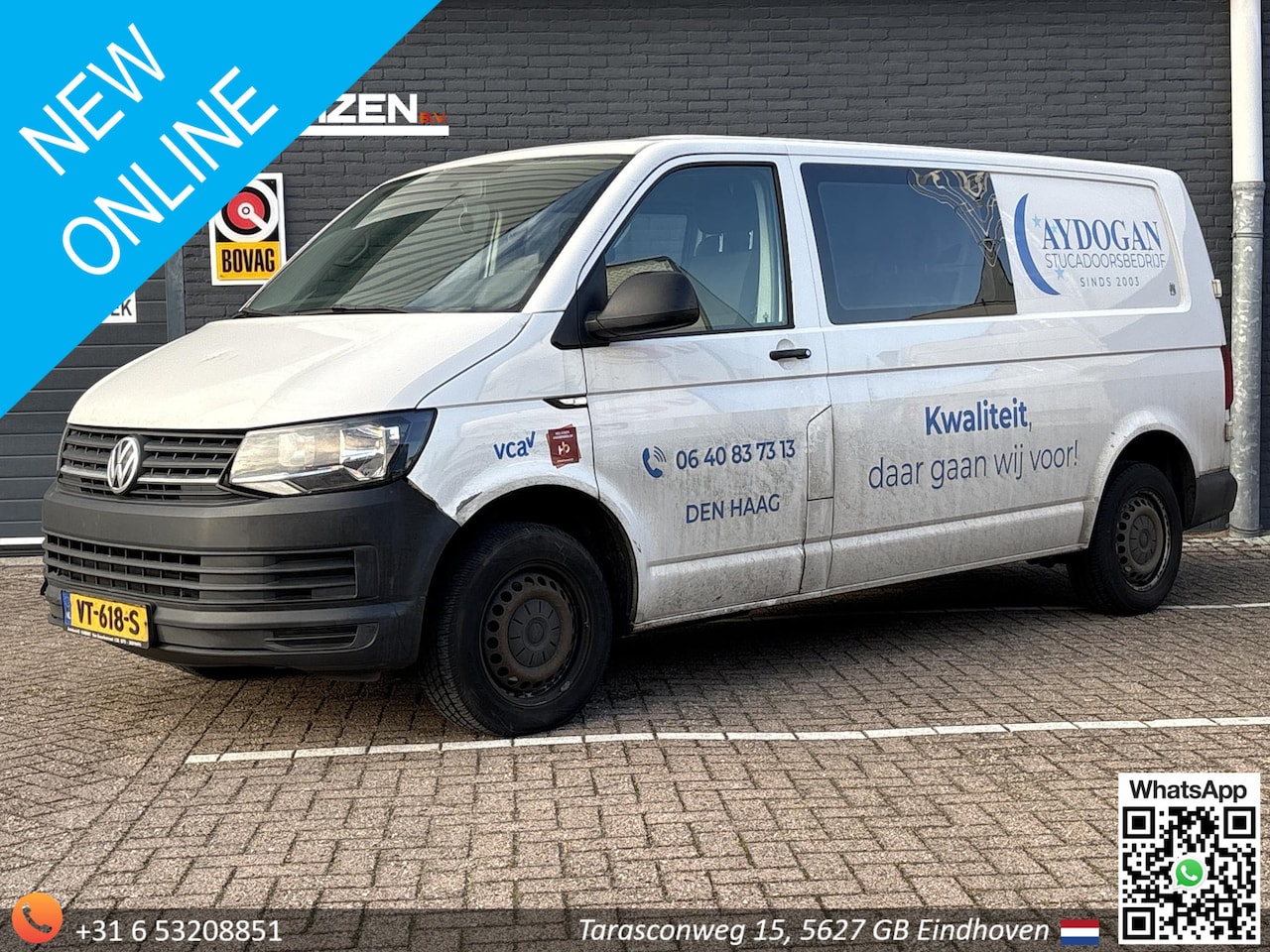 Volkswagen Transporter - 2.0 TDI L2H1 | € 7.450,- NETTO! | Trekhaak | Airco | Dubbel Cabine | - AutoWereld.nl