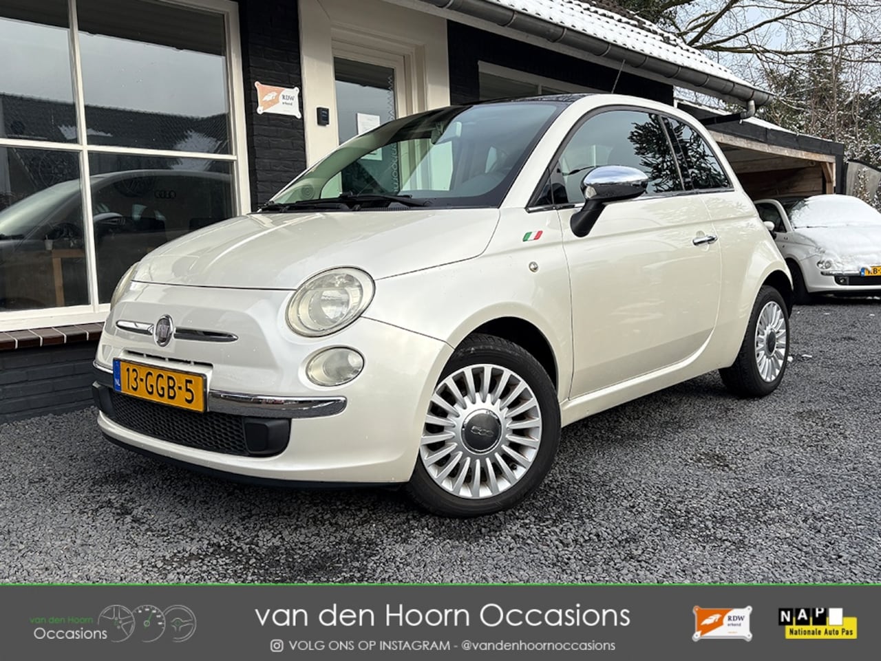 Fiat 500 - 1.2 PARELMOER | PANODAK | AIRCO | LEDER - AutoWereld.nl