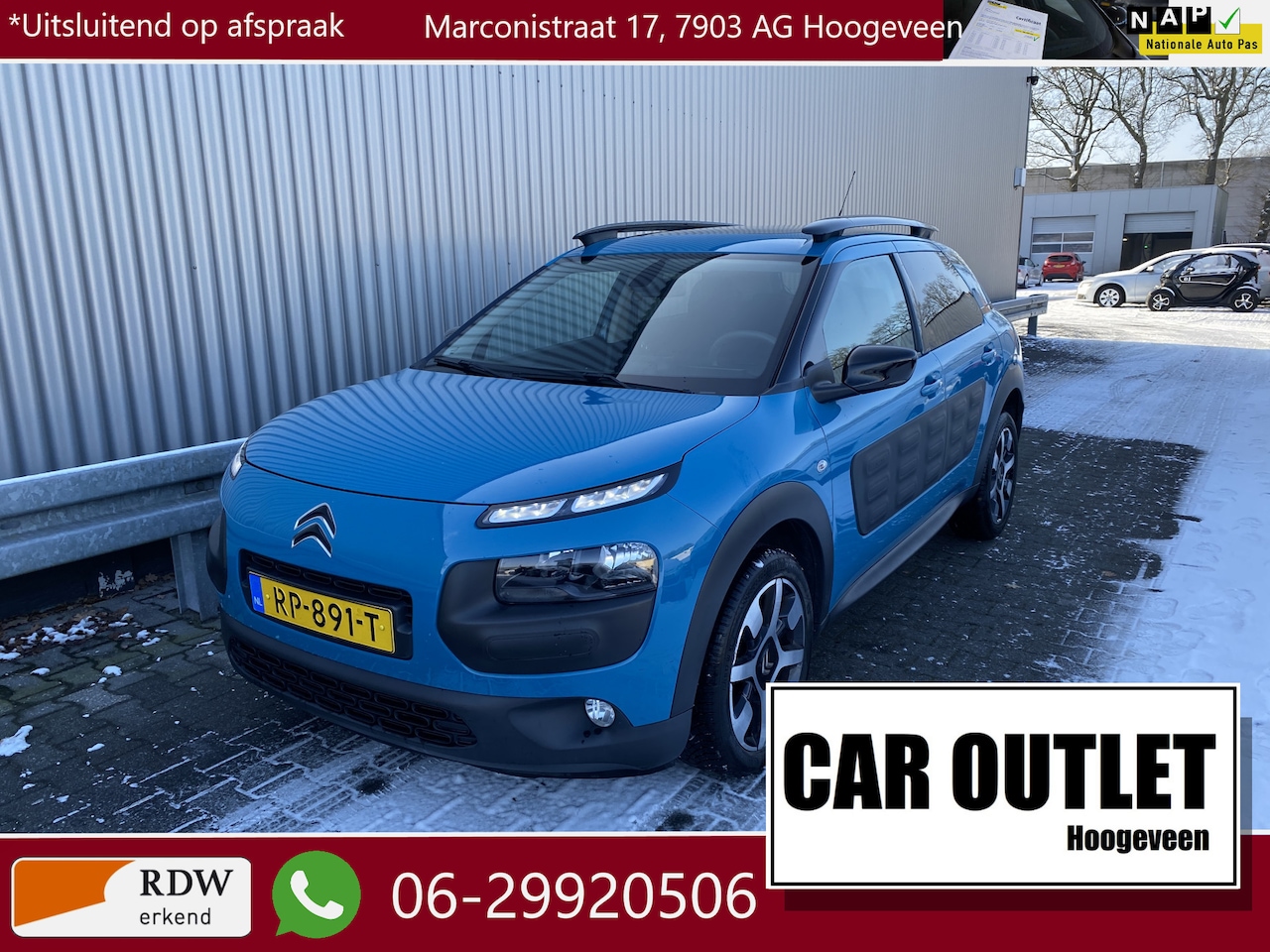 Citroën C4 Cactus - 1.2 PureTech Shine Clima, Navi, Pano, Bluetooth, LM, nw. APK – Inruil Mogelijk – - AutoWereld.nl