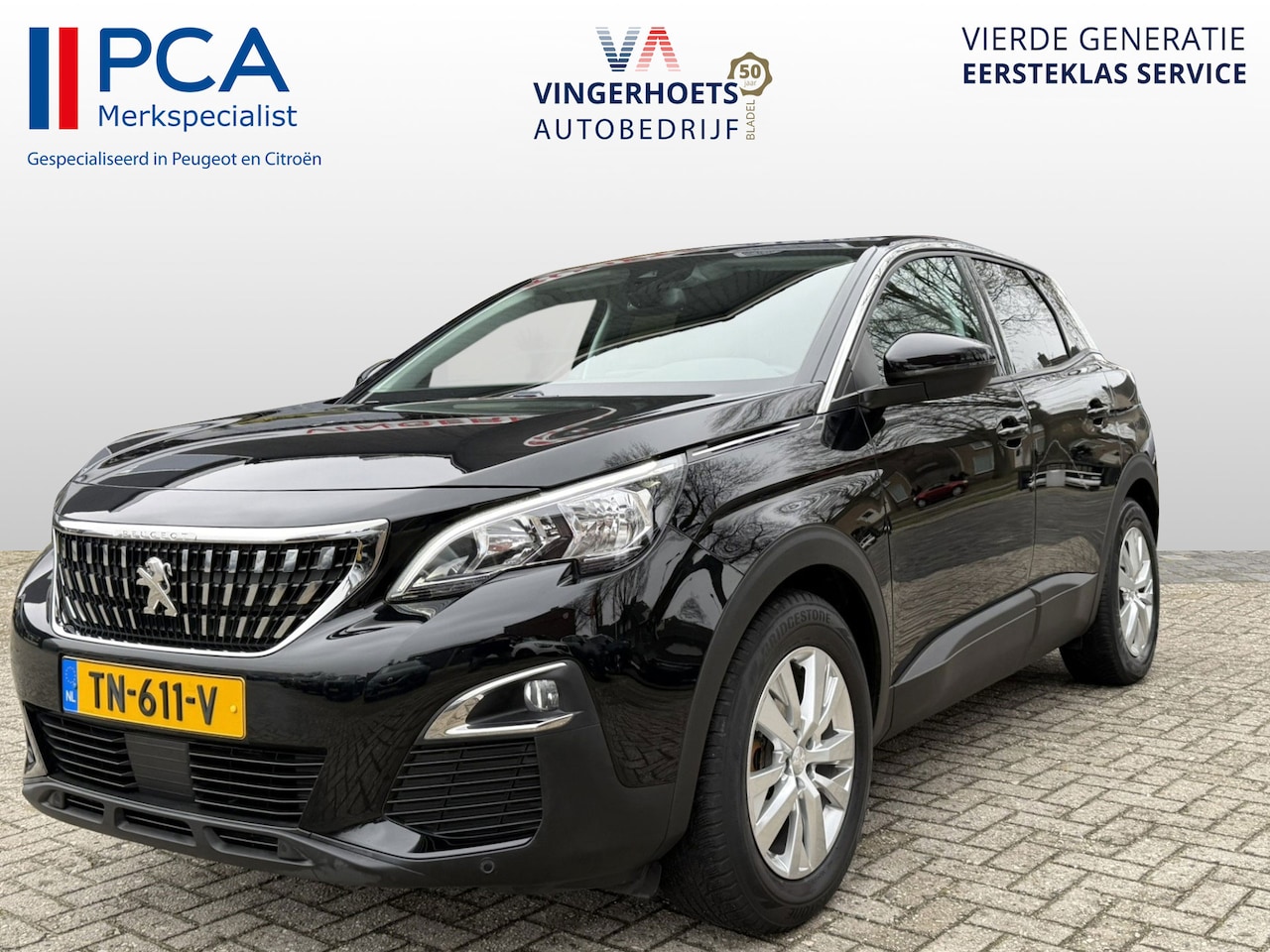 Peugeot 3008 - 130 Pk Benzine * Luxe Uitvoering * Zwart Lederen Bekleding * Navigatie * Trekhaak * Climat - AutoWereld.nl