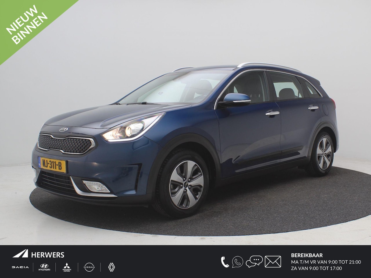 Kia Niro - 1.6 GDi Hybrid First Edition AUTOMAAT / Airco Automatisch / Navigatie / Cruise Control / T - AutoWereld.nl
