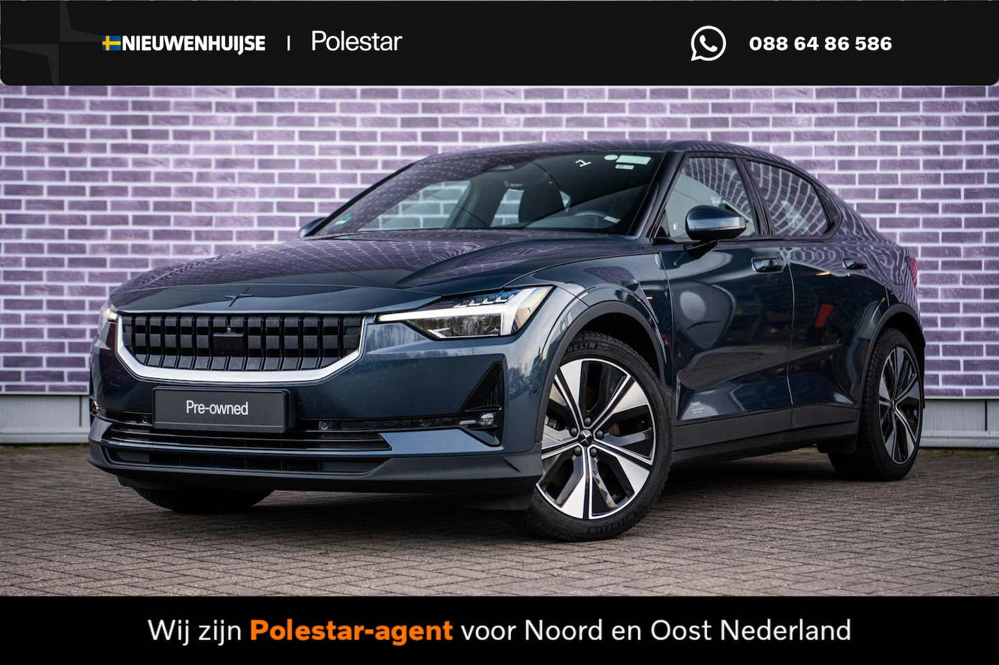 Polestar 2 - Long Range Single Motor 78 kWh | Plus | Panorama Dak | Adaptive Cruise Control | 360 Camer - AutoWereld.nl