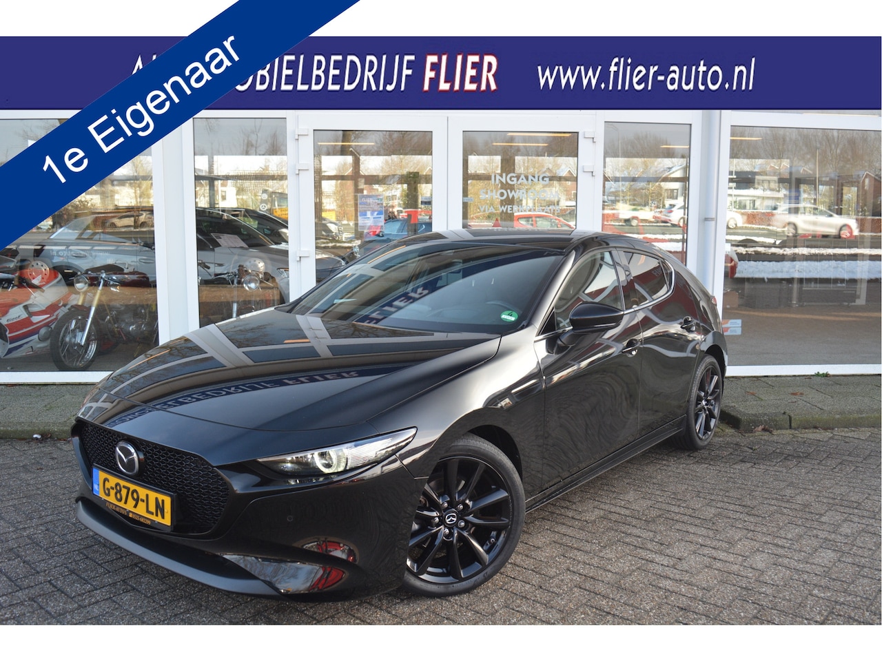 Mazda 3 - 2.0 e-SkyActiv-X M Hybrid 180 Luxury i-Activesense Pack ✅ Orig. NL ✅ Bose ✅ HUD ✅ Adaptive - AutoWereld.nl
