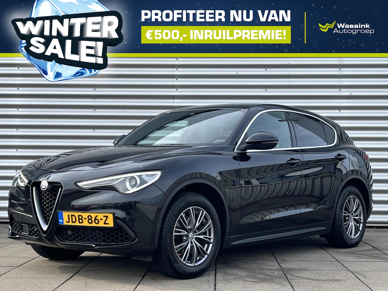 Alfa Romeo Stelvio - 2.0 Turbo 200PK Automaat AWD Super Navigatie | WASSINK WINTERSALE | Lederpakket met elektr - AutoWereld.nl