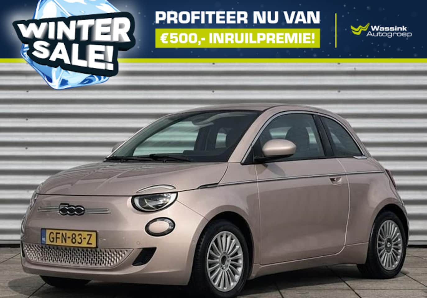 Fiat 500 - 42kWh 118pk Aut La Prima | Achteruitrijcamera | WASSINK WINTERSALE | Cruise Control | Stoe - AutoWereld.nl