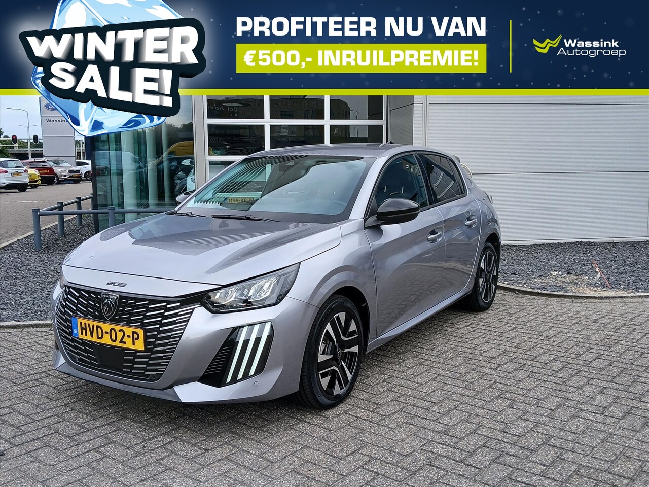 Peugeot 208 - 1.2 Hybrid 100 e-DCS6 Allure | WINTERSALE | Navigatie | Achteruitrij camera | - AutoWereld.nl