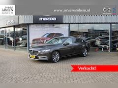 Mazda 6 - 6 Sedan 2.5 SkyActiv-G 194 Luxury , Automaat, Trekhaak, Schuifdak, Wit Leder, Stoel/Stuurv