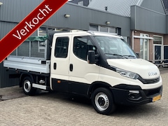 Iveco Daily - 35S12D 2.3 345 Airco Trekhaak 3500kg trekgewicht 6-Persoons Open laadbak Pick-up P-up Bakw