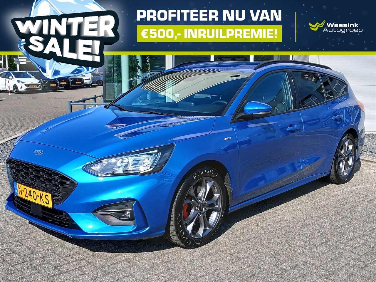 Ford Focus Wagon - 1.0 EcoBoost Hybrid 155pk ST Line X Business | WINTERSALE |Navigatie | Camera | Climate co - AutoWereld.nl