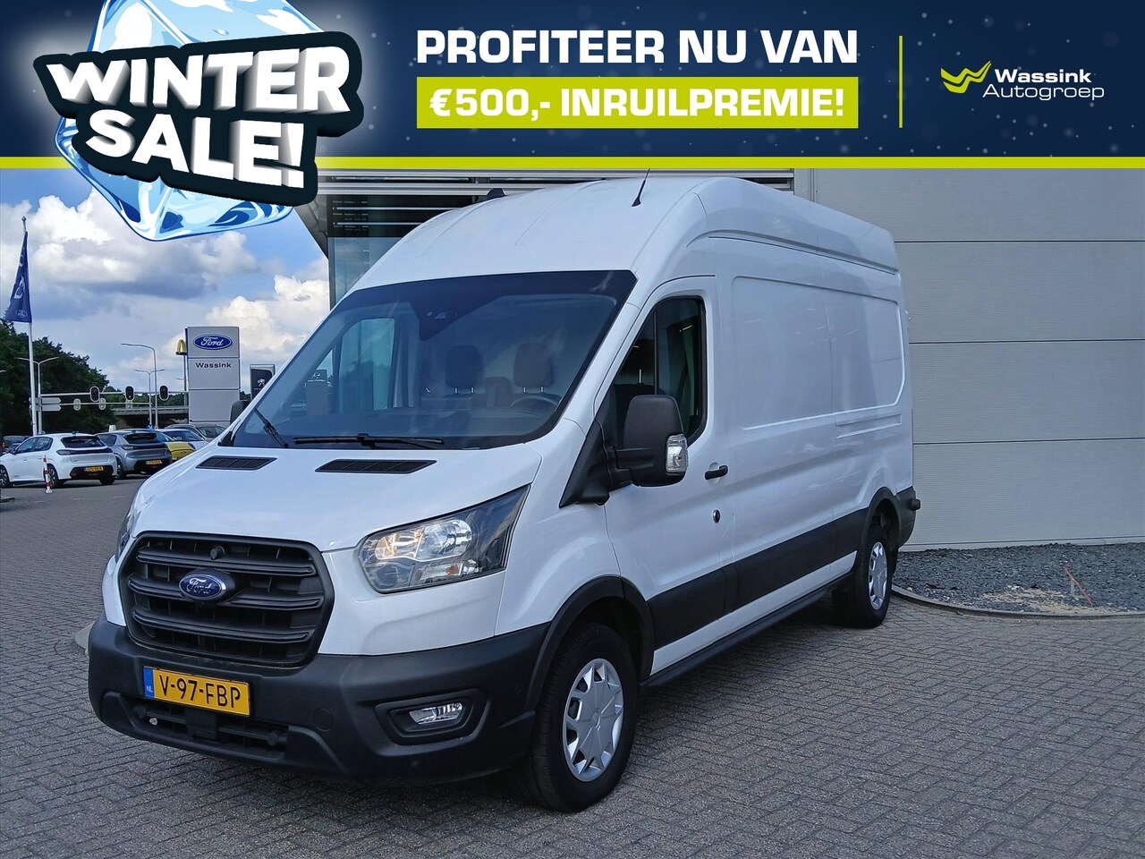Ford Transit - GB 350 L3H2 TDCi 105pk RWD Trend | WINTERSALE | Sync4 Navigatie | Achteruitrijcamera | - AutoWereld.nl