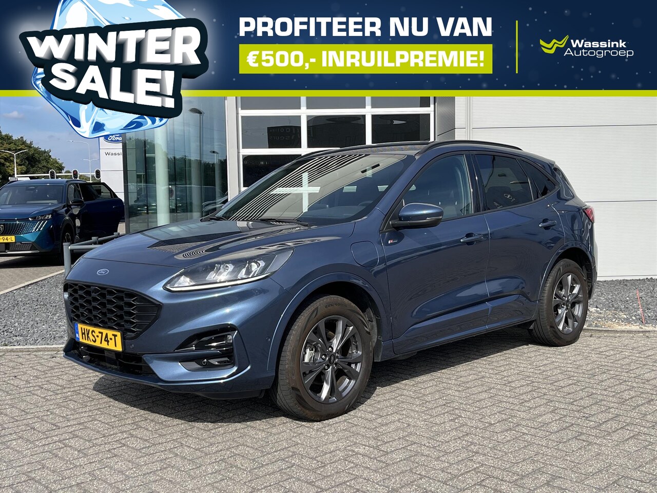 Ford Kuga - 2.5 PHEV e-CVT 225pk ST-Line | WINTERSALE |Navigatie | Parkeer camera en sensoren voor en - AutoWereld.nl