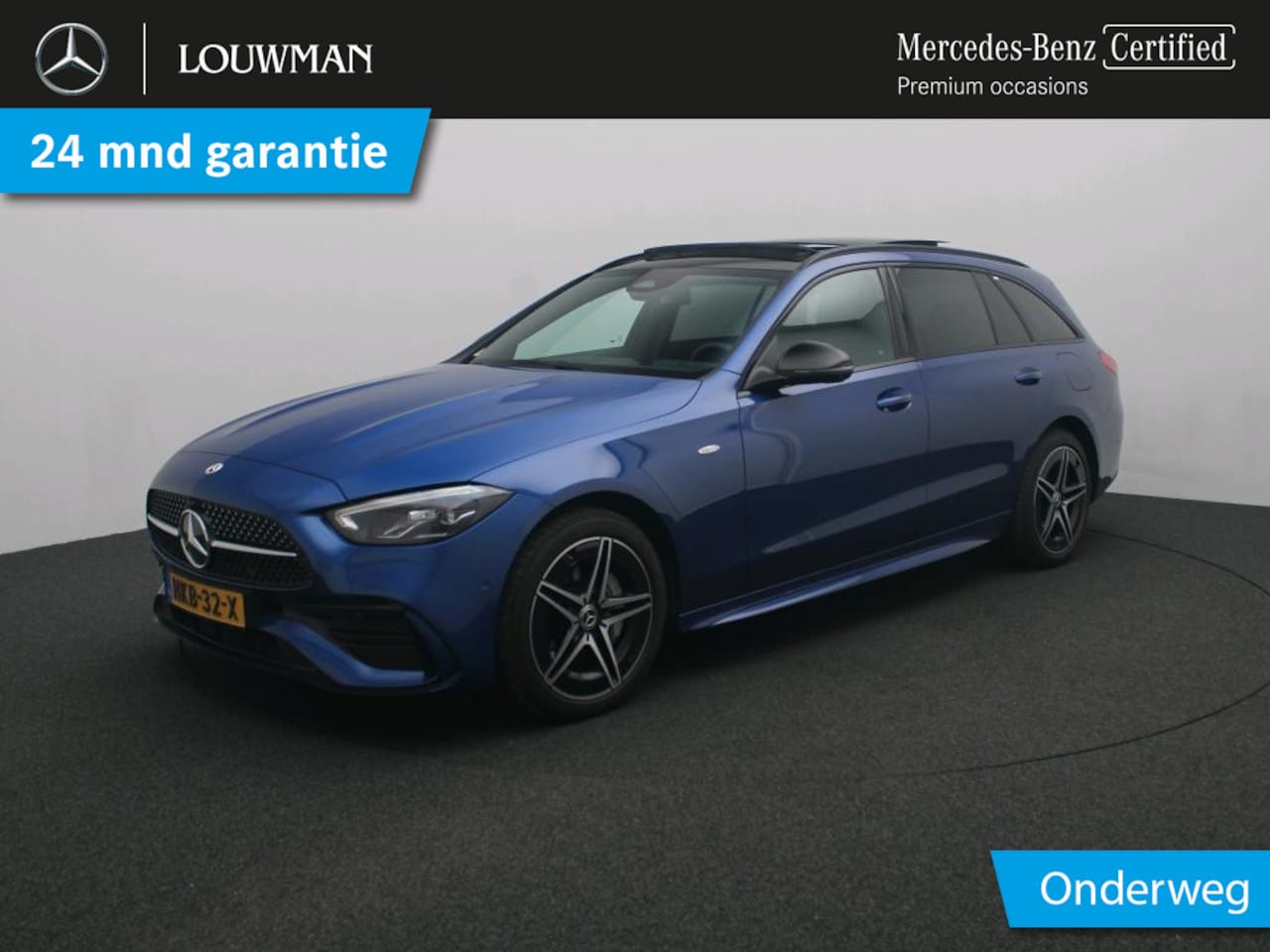 Mercedes-Benz C-klasse Estate - 300 e Business Solution AMG AMG | Night Pakket | Panoramadak | Alarm Klasse 3 | Distronic - AutoWereld.nl