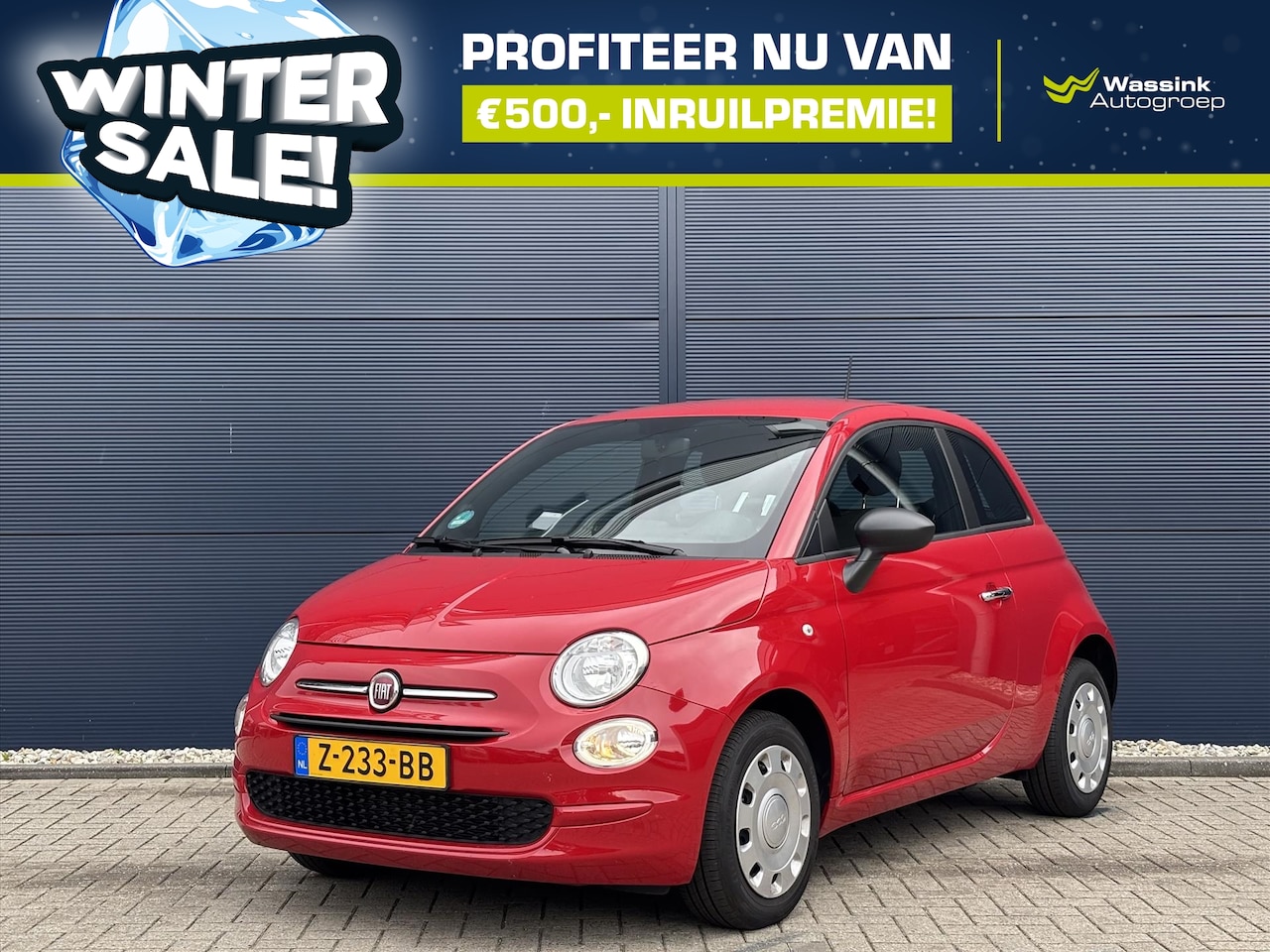 Fiat 500 - 1.0 Hybrid 70pk Urban WINTERSALE | Airco | Bluetooth | - AutoWereld.nl