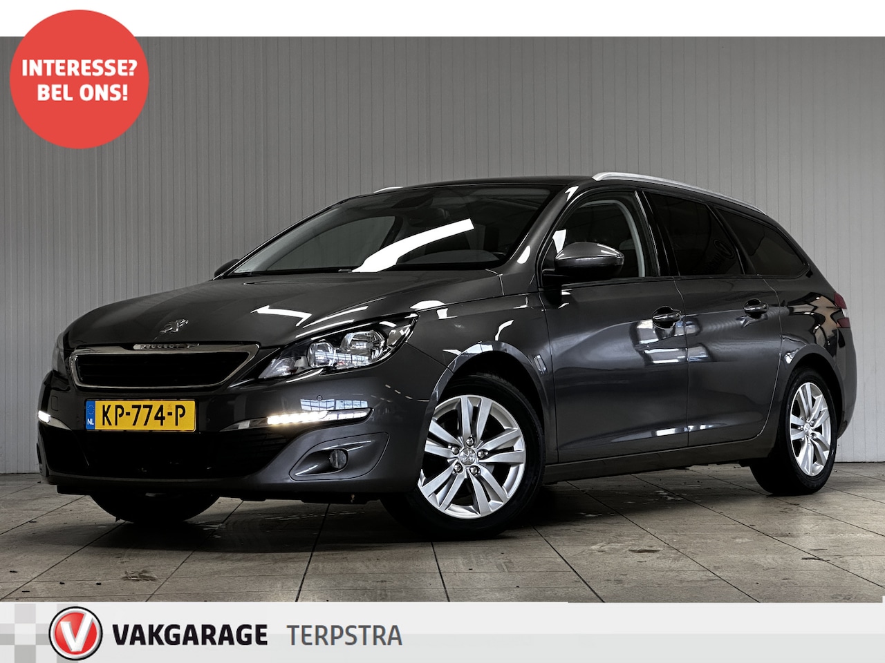 Peugeot 308 SW - 1.2 PureTech Blue Lease Executive /D-Riem Verv 126000KM! /Pano-Dak /Trekhaak /Navi /Climat - AutoWereld.nl