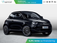 Fiat 500e - Cabrio La Prima 42 kWh | SOH 99% | 17% Bijtelling | Clima | Cruise | Leder | 17" | Priv Gl