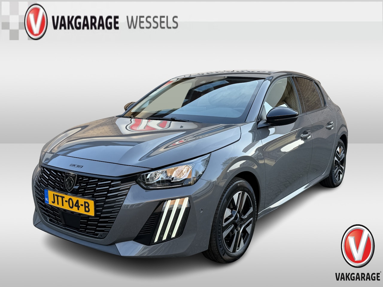 Peugeot 208 - 1.2 Hybrid Automaat e-DCS6 Allure | PDC | Camera |  Blind Spot | Selenium Grey | - AutoWereld.nl