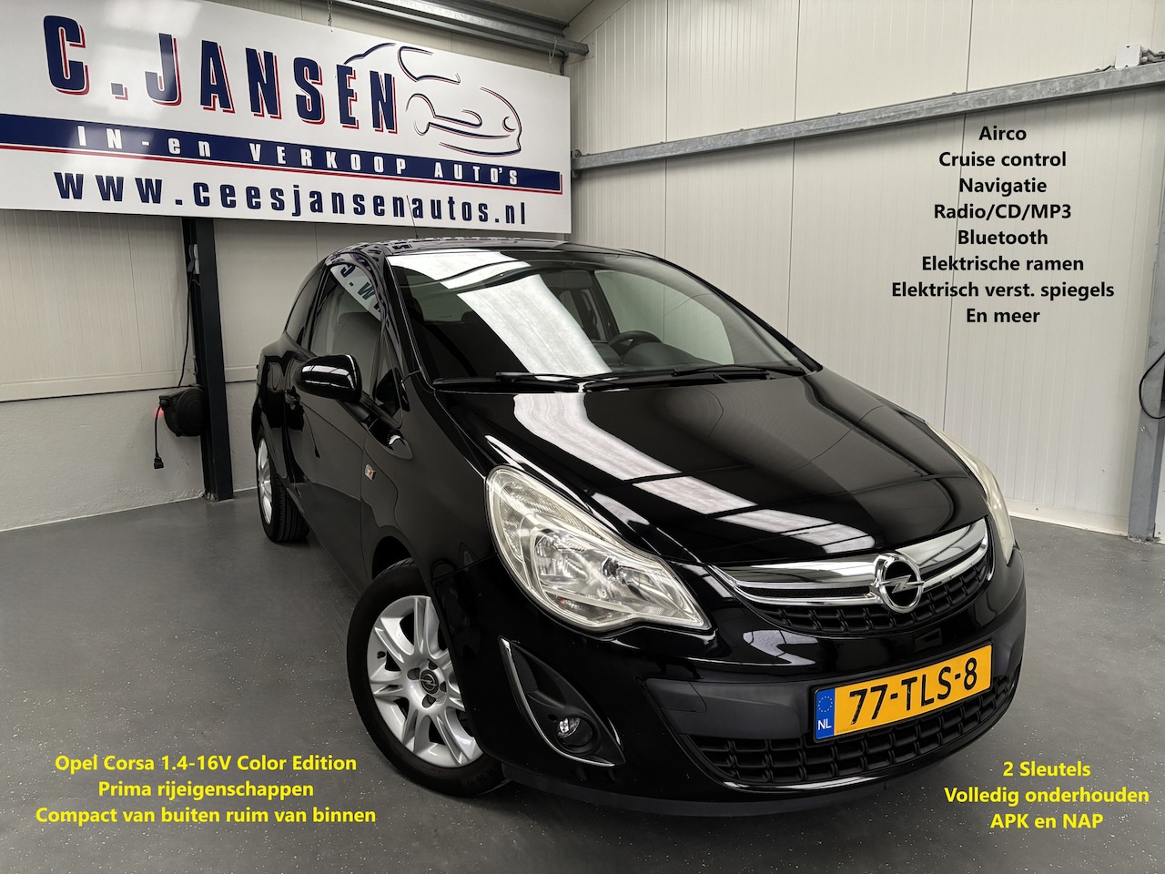 Opel Corsa - 1.4-16V Color Edition Nette auto! | Airco | Audio-navigatie full map | Cruise Control incl - AutoWereld.nl