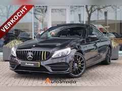 Mercedes-Benz C-klasse Coupé - C180 AMG-Line | Night Edition | Cruise | Climate | Navigatie | Parkeersensoren | LED | Pan